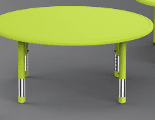 Table ronde en plastique pour maternelle